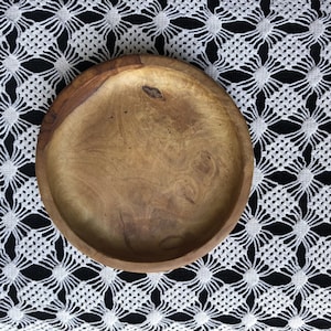 Large Olive Wood Round Bowl | Keys, Soap, Ring Dish | Jewellery Tray  | Wooden Plate | Rustic Tapas Olives Snack holder, kitchen gift vegan