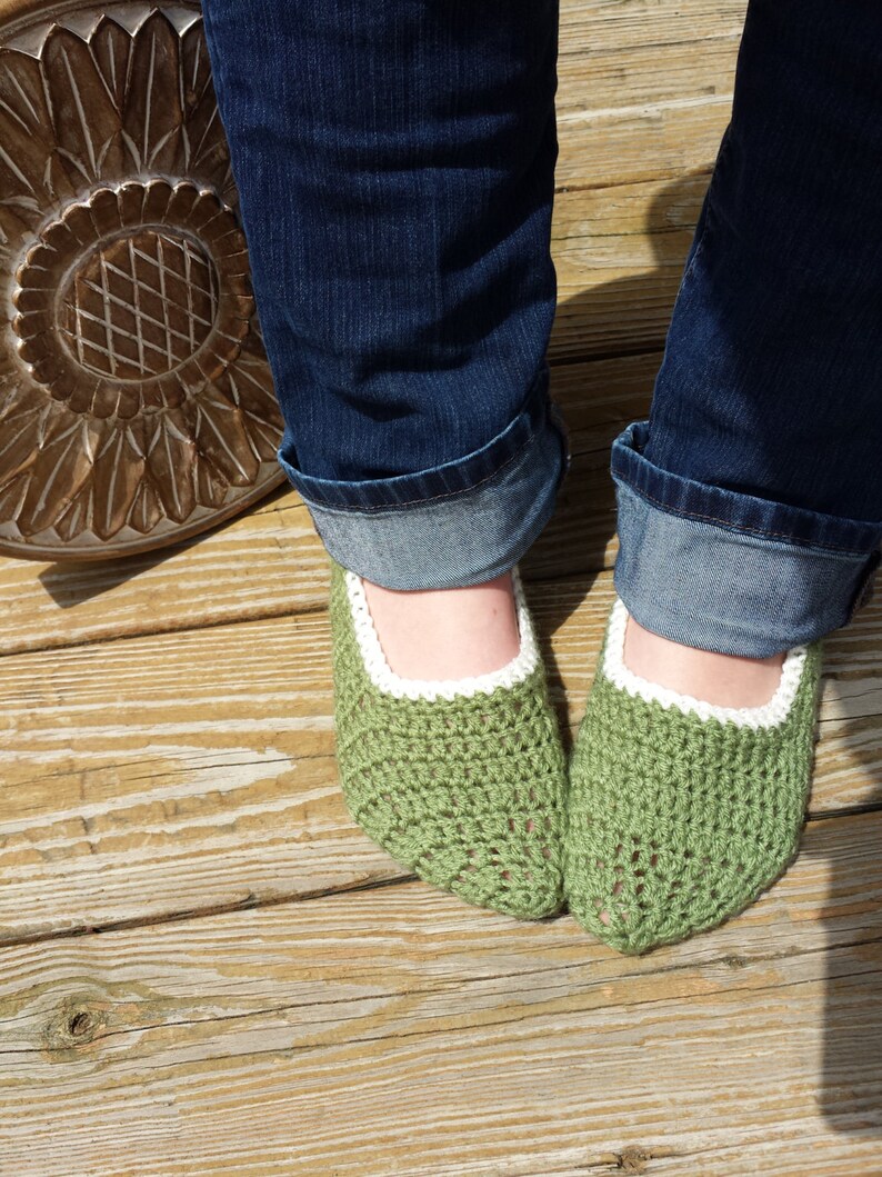 Comfy Women's Slippers Sage Green Slipper Socks House | Etsy