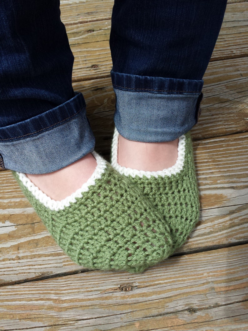 Comfy Women's Slippers Sage Green Slipper Socks House Etsy
