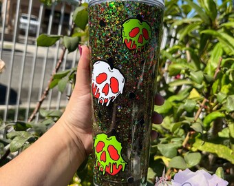 Poison apple tumbler, snow white tumbler, evil queen tumbler, Snow White Cup, Poison Apple Cup, Evil Queen Cup, Disney Snow Globe, Evil Quee