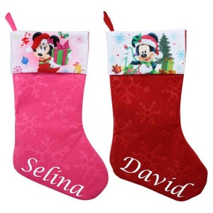 Mickey Christmas stockings, Minnie Christmas stockings, frozen Christmas stockings, Christmas stockings, Christmas Stockings Personalized,