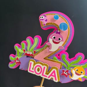 Baby Shark birthday Cake topper