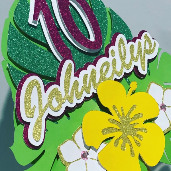 Hawaiian Cake Topper - Etsy