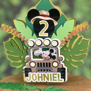 Mickey Safari Cake Topper