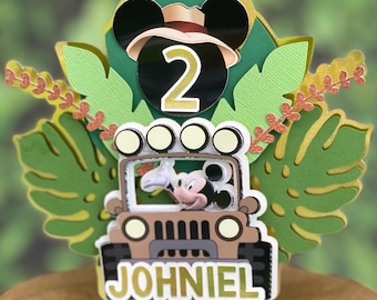 Mickey Safari Cake Topper
