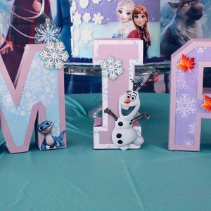 Frozen 2 party, lettere 3d