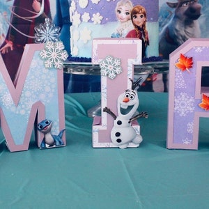 Frozen 2 party, 3d letters