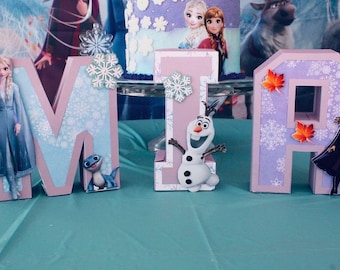 Frozen 2 party, 3D letters