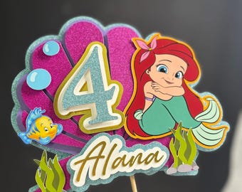 Baby little mermaid Cake topper