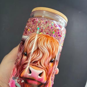 Highland Cow Snowglobe Cup