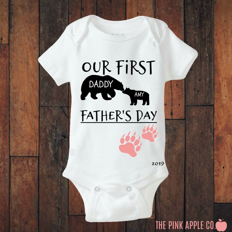 Personalized Matching Shirt Set Our First Father/'s Day Dad /& Daughter Matching Shirt Set