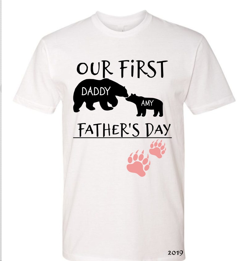 Personalized Matching Shirt Set Our First Father/'s Day Dad /& Daughter Matching Shirt Set