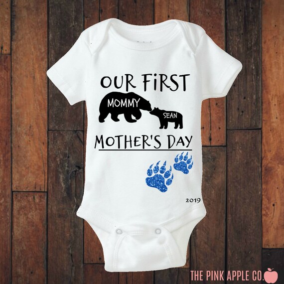 Personalized Matching Shirt Set Our First Mother S Day Etsy