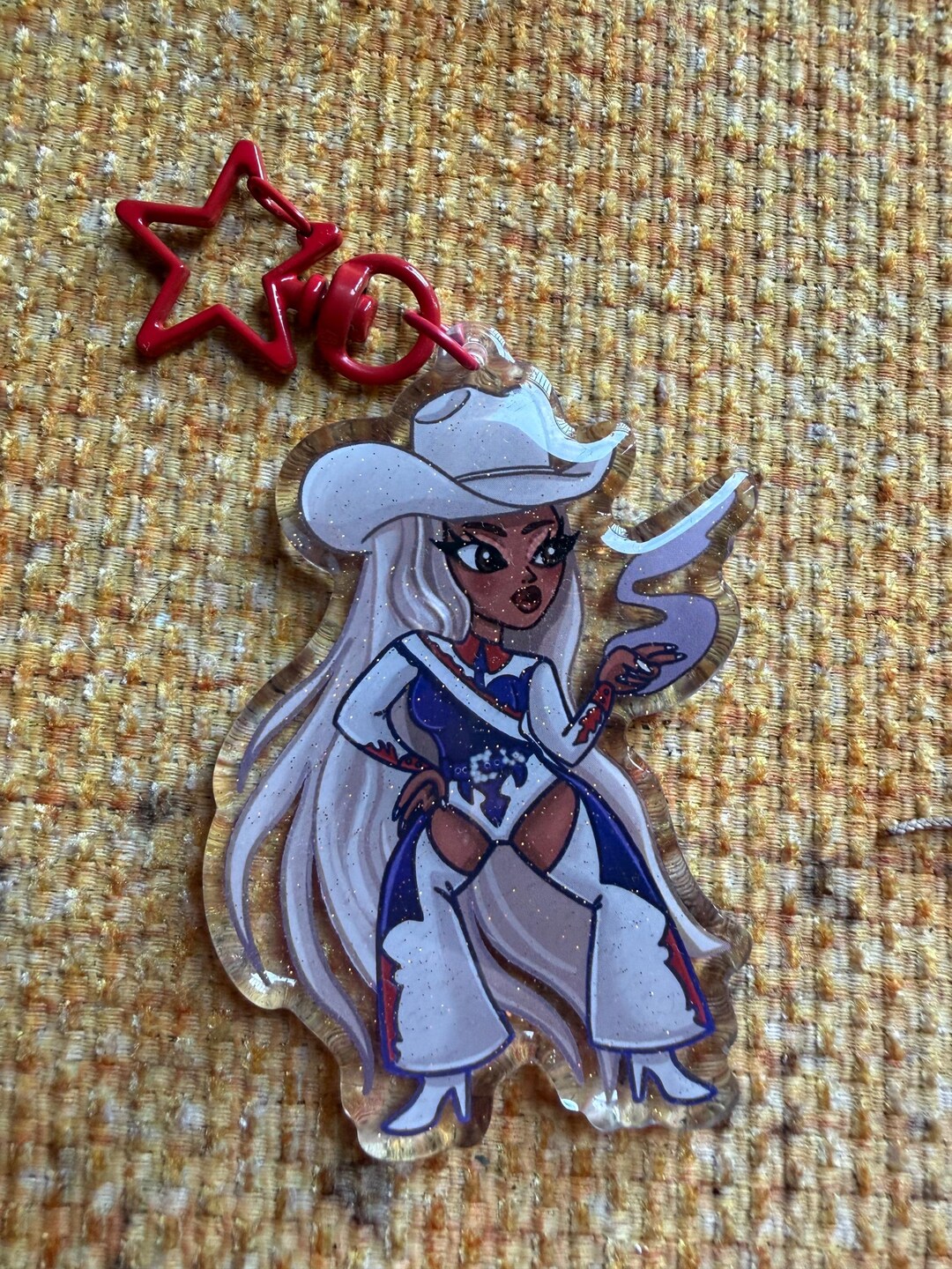 Beyoncé Cowboy Carter Album Cover Chibi Keychain - Etsy