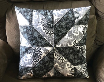 16 x 16 Handmade Quilted Throw Pillow Cover