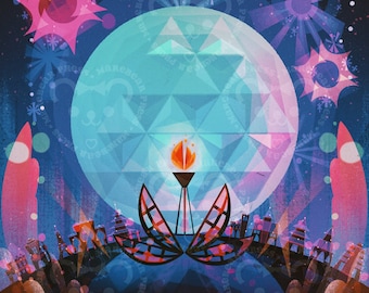 We Go On - Impression d'art - Inspiré par IllumiNations : Reflections of Earth à EPCOT