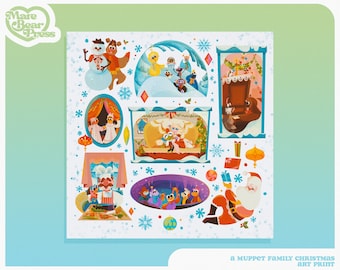 Together At Christmas - Art Print - Inspired by A Muppet Family Christmas