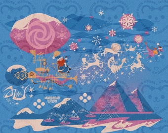 Dreamfinder arrive en ville - Tirage d’art - Epcot - Voyage dans l’imagination