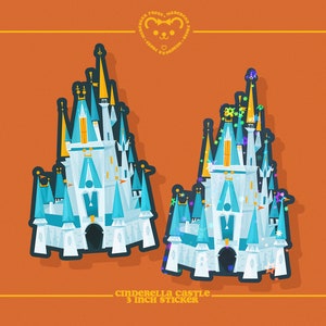 Cinderella Castle - 3 in. Sticker - Stickers for Bullet Journal, Scrapbooks, and Planners