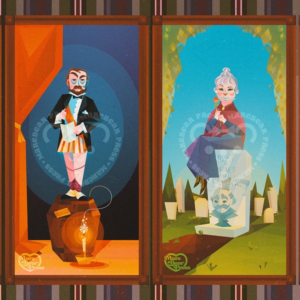 Haunted Mansion Stretching Portraits - Etsy