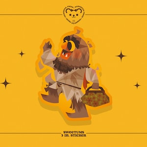 Sweetums - 3 in. Sticker - Stickers for Bullet Journal, Water Bottles, and Planners - The Muppets