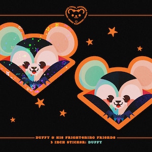 Frightening Friends - Halloween 3in. Sticker - Stickers for Laptops, Journal, Scrapbooks, and Planners