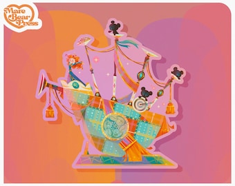 Festival of Fantasy Brave Float - Stickers 3 pouces - Stickers pour Bullet Journal, bouteilles d'eau et agendas - Walt Disney World