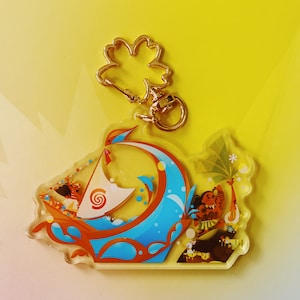Magic Happens Moana - Disneyland Inspired Acrylic Charm - 2 In. - Etsy