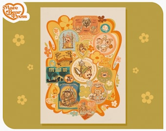 Vacation Hoedown - Impression d'art - Inspiré du Jamboree des ours ruraux