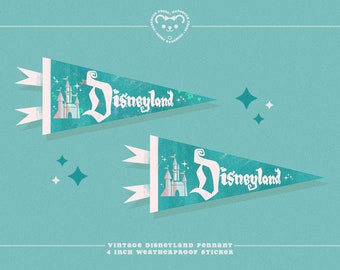 Disneyland Pennant - Sticker - Stickers for Bullet Journal, Scrapbooks, and Planners