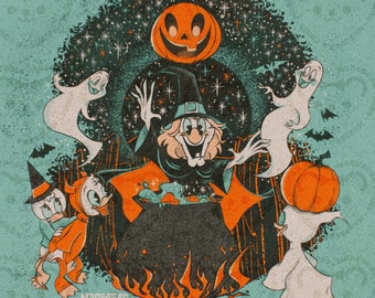 Double, Double, Toil, and Trouble - Art Print - Trick or Treat - Disney Halloween Art