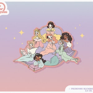 Princess Slumber Party - Sticker - Disney Princess