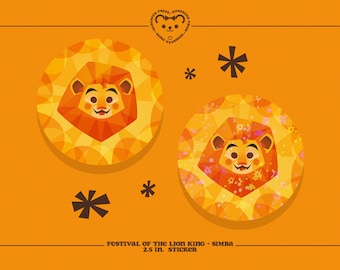 Festival du Roi Lion - Autocollant 3 po - Autocollants pour Bullet Journal, bouteilles d'eau et planificateurs - Camp Minnie-Mickey