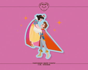 Un jour, mon prince viendra - Sticker 3 pouces - Stickers pour Bullet Journal, bouteilles d'eau et agendas - Fantasmic