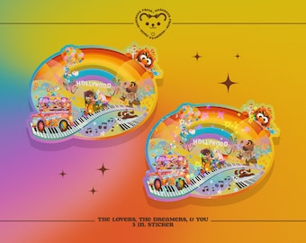 Les amoureux, les rêveurs et vous - 3 po. Autocollant - Autocollants pour Bullet Journal, bouteilles d’eau et planificateurs - Les Muppets