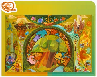 NHTăZū ! - Impression d'art - Inspiré du royaume des animaux de Disney