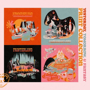 Yesterday, Tomorrow, & Fantasy - Art Print - Inspired by Disneyland