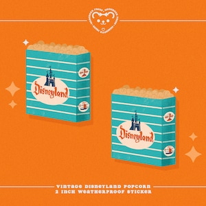Disneyland Popcorn - Sticker - Stickers for Bullet Journal, Scrapbooks, and Planners