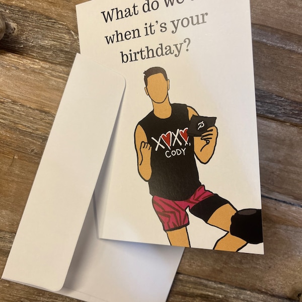 Cody Rigsby F*#k Sh*t up Birthday Card