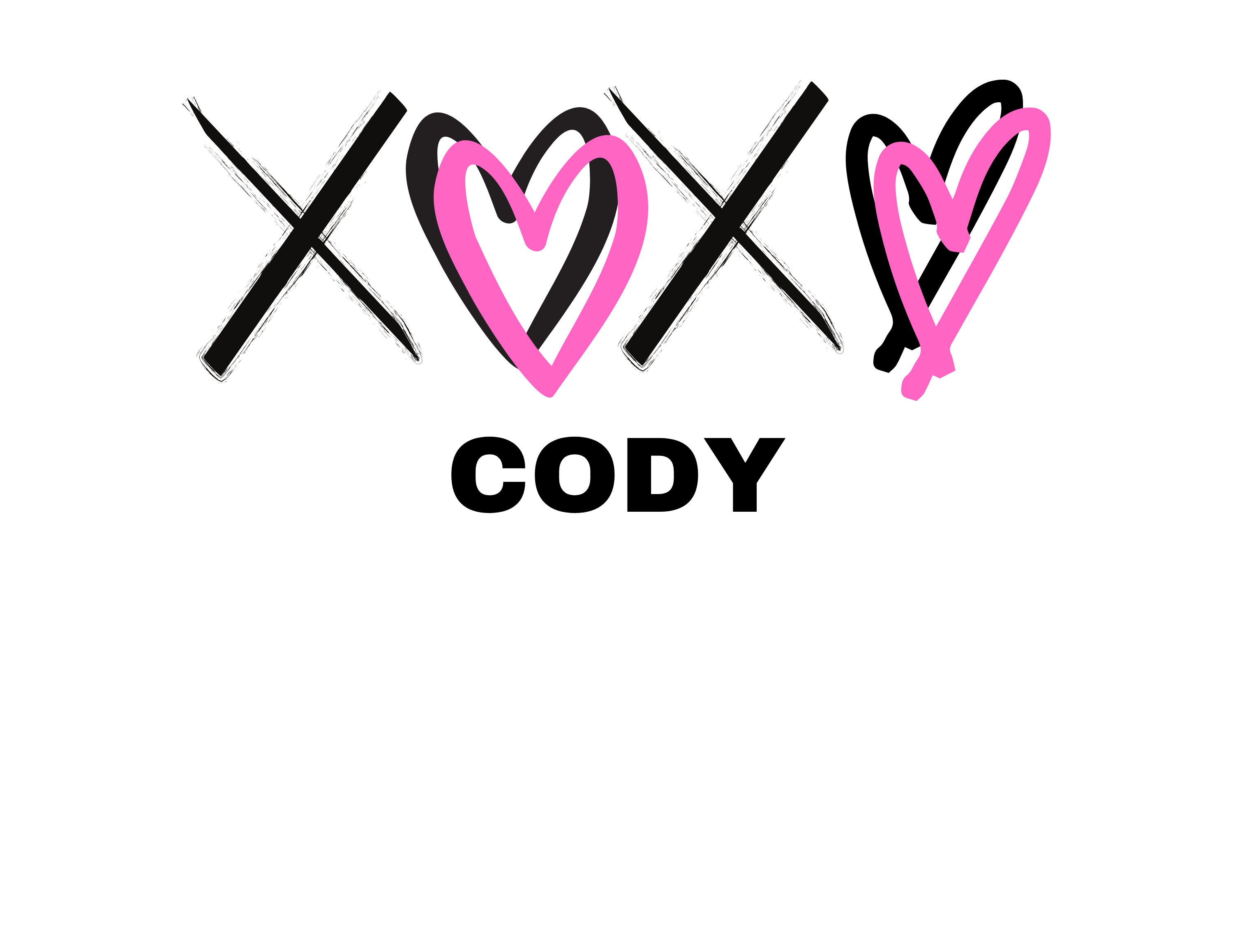 XOXO Cody PNG Download digitale Etsy