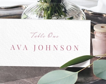 Wedding name cards - Name place cards wedding - Table name cards wedding - Escort cards - PRINTED place cards