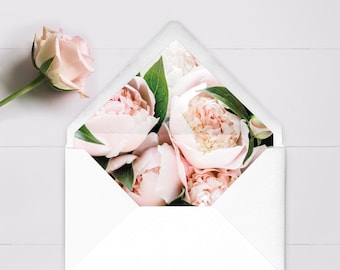 Blush Floral Envelope Liner Printed