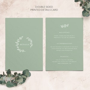 Olive wedding invitation Greenery Wedding Invitation Wedding Invitation Set Italian wedding invitation PRINTED on luxury paper image 5