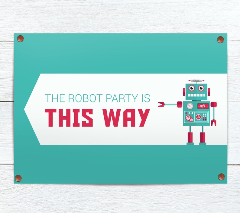 Robot Thank You Card Personalized PRINTABLE, Boys Birthday Party decorations, kids Thank You Cards, Space Party Thank You Note image 7