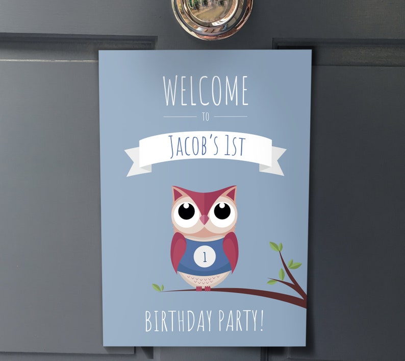 Woodland Owl Merci cartes personnalisées imprimables, décorations de fête danniversaire de garçons, cartes de remerciement pour enfants, note de remerciement de fête image 5