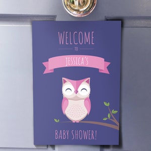 Woodland Baby Shower Thank You Cards, Owl Baby Shower Decorations Girl, Woodland party, INSTANT DOWNLOAD Printable image 5