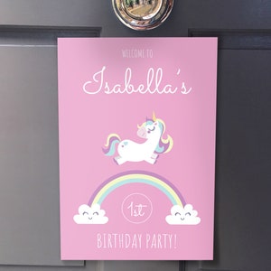 Unicorn Birthday Invitations Unicorn Invitation Kids Pink Unicorn Party Invitations Personalized PRINTABLE Digital Invite image 5