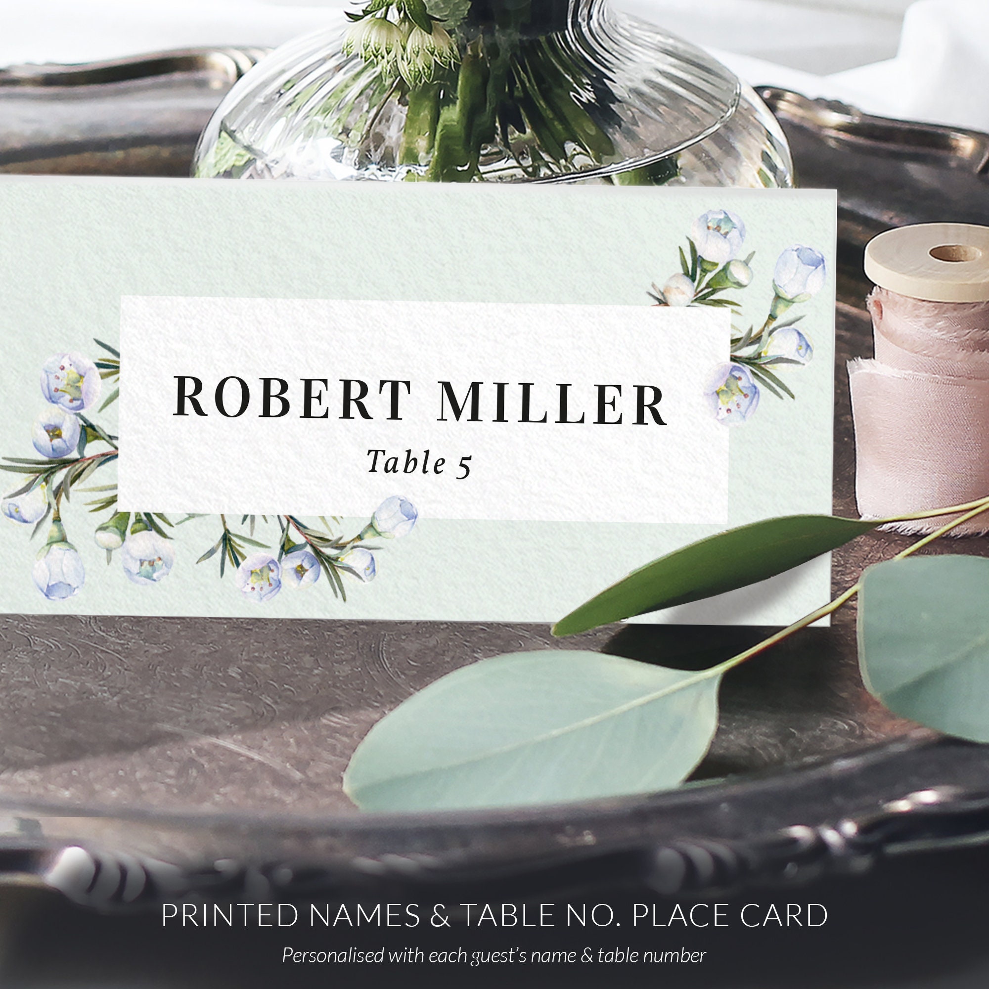 Floral & Greenery Place Cards Wedding Escort Cards PRINTED - Etsy
