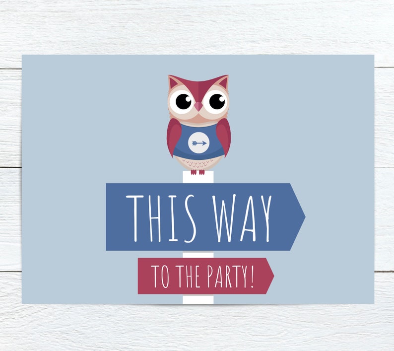 Woodland Owl Merci cartes personnalisées imprimables, décorations de fête danniversaire de garçons, cartes de remerciement pour enfants, note de remerciement de fête image 6