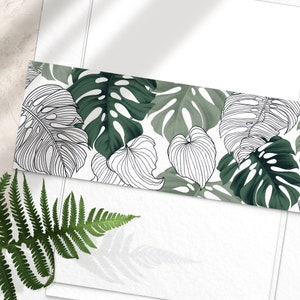 BELLY BAND - Tropisches Hochzeitseinladungs-Bauchband - Einladungsverpackung - Hochzeitseinladungspapeterie - bedruckte Bänder
